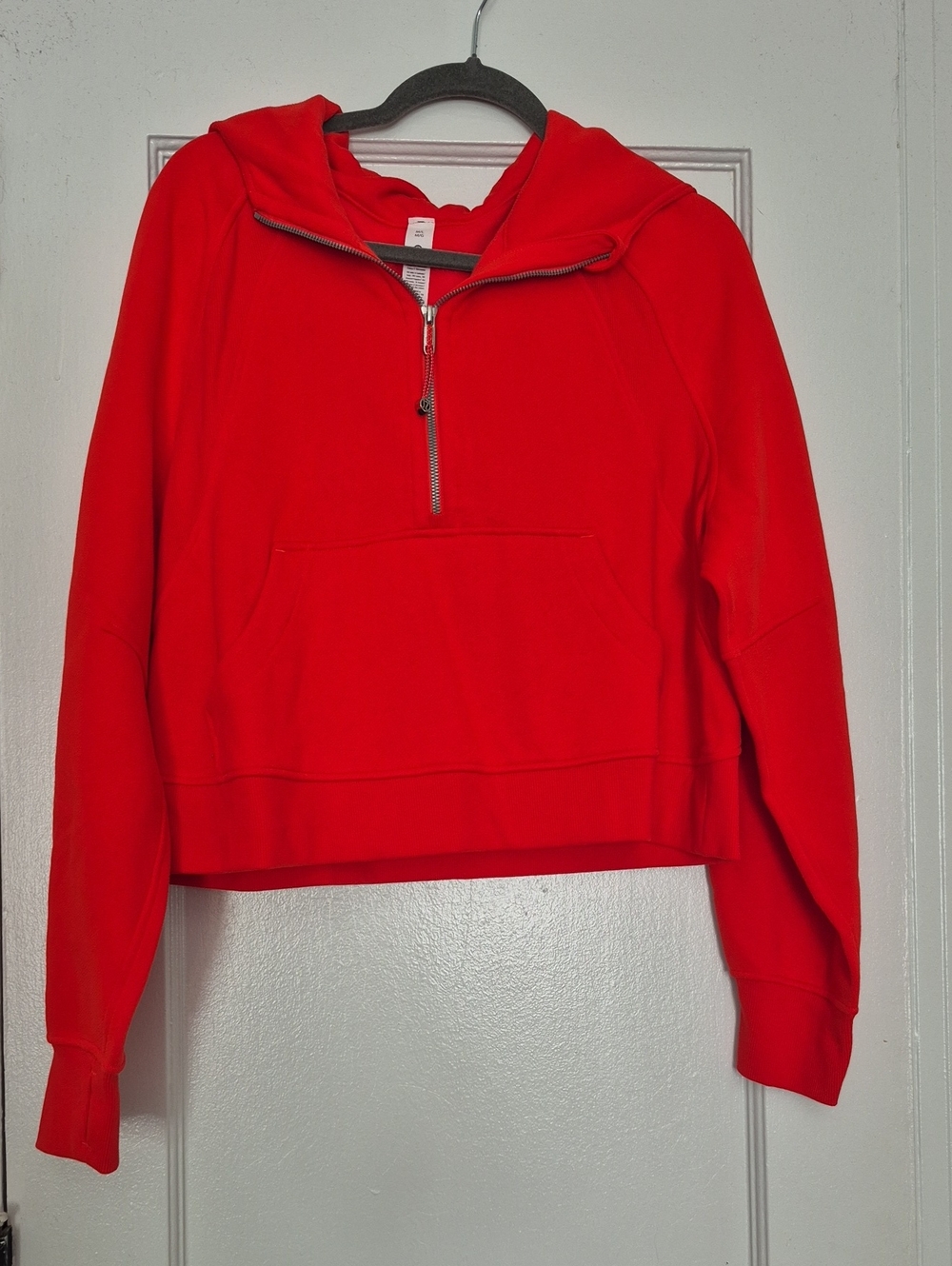 Lululemon Scuba Oversized Half-Zip Hoodie In Red Heat